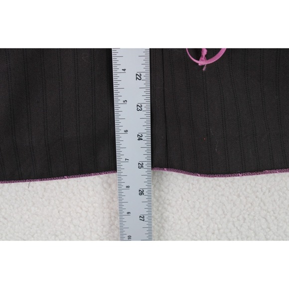 Torrid Womens Size 3 Pinstripe Blazer Pink Trim Bow Pockets Tie Back NWT - Picture 13 of 16